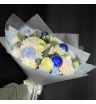 Сборный букет роз и хризантем «НОВОГОДНИЙ» 1