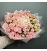 Кустовые розы с гортензией  3