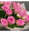 Розовые розы 25 шт 2