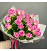 Розовые розы 25 шт