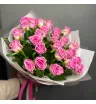 Розовые розы 25 шт 3