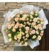 Кустовая роза Персик  15шт 1