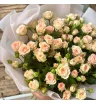 Кустовая роза Персик  15шт 2
