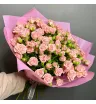 Розовые кустовые розы  2