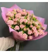 Розовые кустовые розы  3