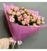 Розовые кустовые розы 11 шт