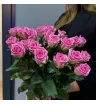 Розовые розы 25шт