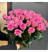 Розовые розы 51шт