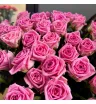 Розовые розы 51шт 2