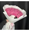 Розовые розы в упаковке 19 шт 3