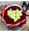 Корзина из 61 розы 2