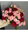 Кустовые розы * красные розы 