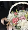 Композиция в корзине с гипсофилой  1