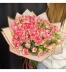 Моно букет из 21 кустовой розы «Улыбка» 2