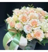Композиция из кустовых роз «Ванильная» 1