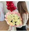 Букет из 25 роз «Пломбир» 3