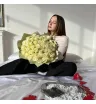 Моно букет из 51 белой розы 3