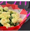 Букет кустовых роз «Ваниль» 3