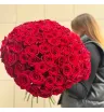 Монобукет из красных роз «Алая»