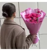 Монобукет из пионовидных кустовых роз «Элегантная нежность» 2