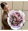 Монобукет из пионовидных кустовых роз «Очарование» 4