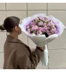Монобукет из пионовидных кустовых роз «Очарование»