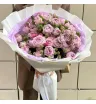 Монобукет из пионовидных кустовых роз «Очарование» 1
