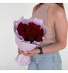 Монобукет из Кенийской розы «Пламя любви» 2