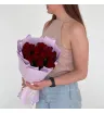 Монобукет из Кенийской розы «Пламя любви» 3
