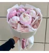 Букет из пионов «Зефирка»