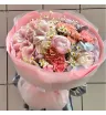 Букет с пионами «Розовый пломбир»