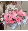 Композиция «Мишка в цветах» 2